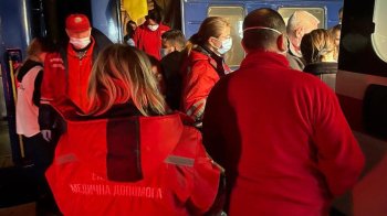 Медичний евакуаційний потяг - фото зі сторінки Максима Козицького