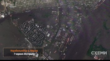 Підрив Каховської ГЕС: з’явились свіжі знімки з наслідками руйнування