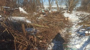 Комунальники розбирають самовільно облаштовані городи у парку