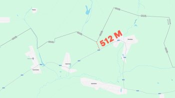 Відстань від російського кордону до дороги, на якій розстріляли цивільного чоловіка, фото ілюстративне з Google maps