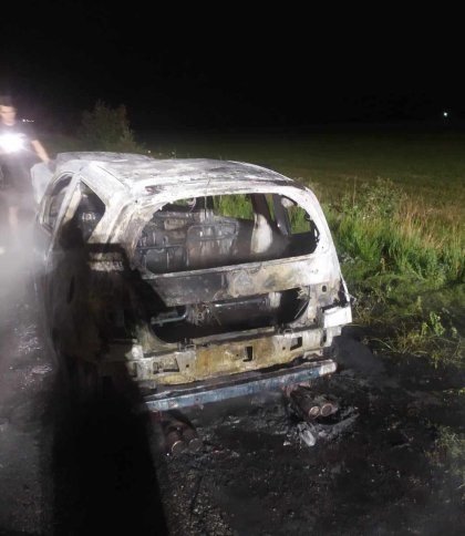 У Львівському районі під час руху загорівся автомобіль