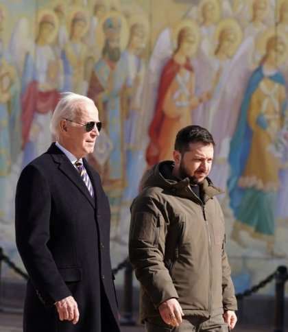 Президент США Байден зустрівся з Зеленським у Києві: фото і відео неочікуваного візиту