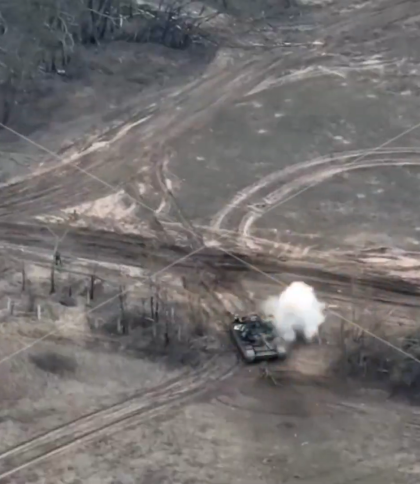Знищення російського танку. Скриншот із відео