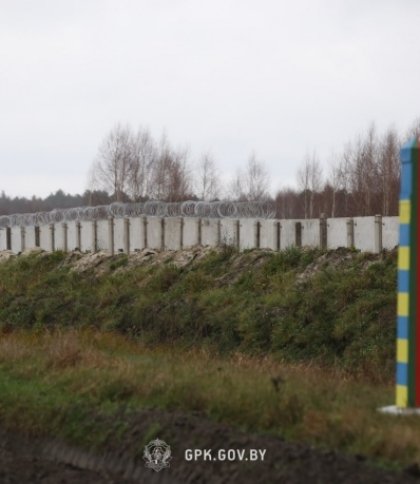 Білоруси показали, як виглядає українська стіна на кордоні 