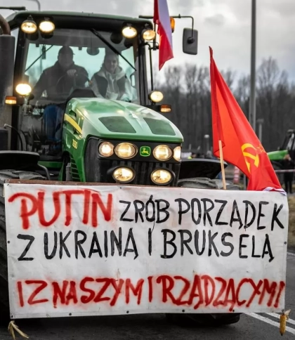 Польського фермера з плакатом про Путіна можуть ув’язнити на 5 років