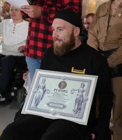 У Львові ветеран на кріслі колісному встановив рекорд України