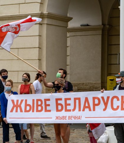 У Львові відзначили річницю початку протестів у Білорусі