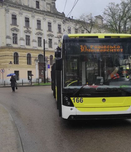 У Львові тролейбуси на двох маршрутах тимчасово не курсують