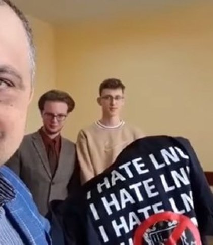 Викладач «Політехніки» опублікував відео з футболкою «Я ненавиджу ЛНУ»: в університетах відповіли