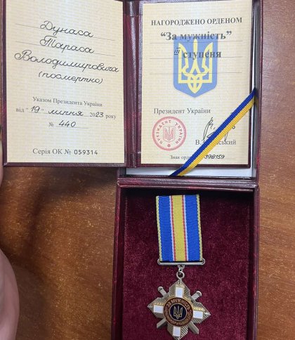 Військовослужбовця з Великого Любеня посмертно нагородили орденом “За мужність”