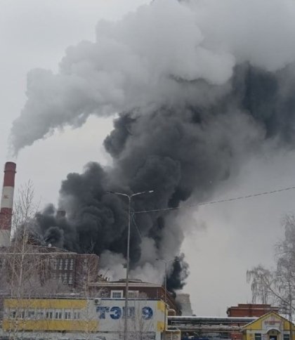 У російському місті Перм горить ТЕЦ (фото та відео)