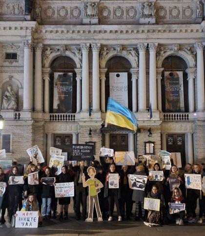 У Львові студенти УАД протестують проти приєднання навчального закладу до ЛНУ ім. І. Франка