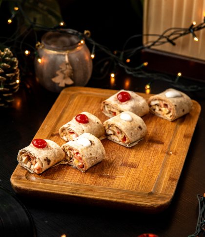 Рецепт рулетиків  з лаваша з ніжною начинкою