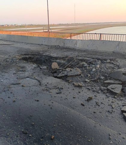 Окупанти показали фото Чонгарського моста в Криму після вибуху 