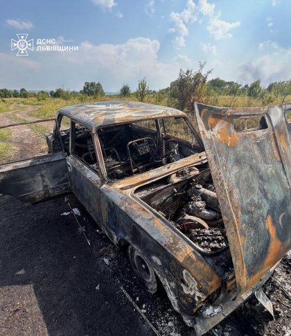 67-річний водій постраждав на Золочівщині через займання авто під час руху