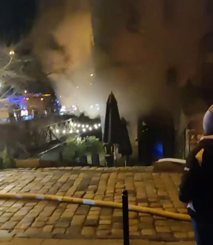 Вночі у Реберні під Арсеналом у центрі Львова спалахнула пожежа