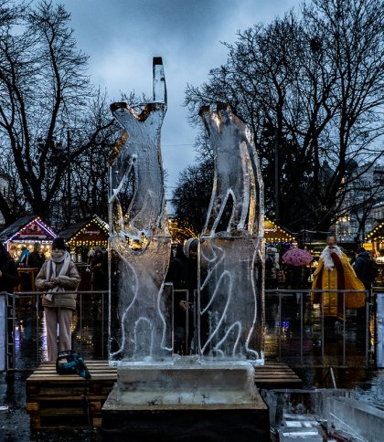 У Львові триває конкурс льодових скульптур