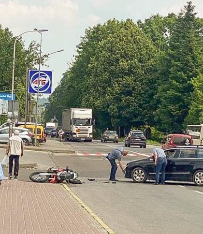 У Трускавці авто збило мотоцикліста