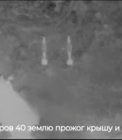 Скріншот з відео удару ССО по росіянах на окупованій Херсонщині