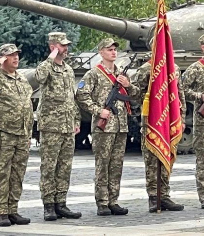 Бригада територіальної оборони з Львівщини отримала Бойовий прапор
