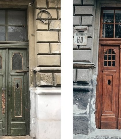 У Львові відновили історичну браму в старовинній кам'яниці