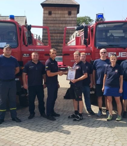Рятувальники Львівщини отримали пожежні автомобілі від німецьких колег