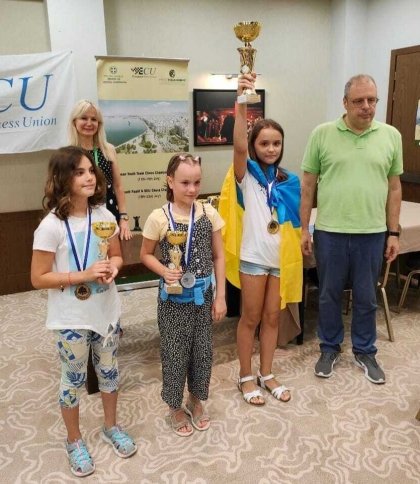 Перше та друге призові місця на чемпіонаті Європи зі швидких шахів здобули спортсменки з Львівщини