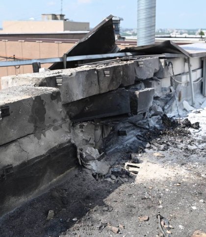 У російському Бєлгороді офісну будівлю атакував безпілотник, сталася пожежа
