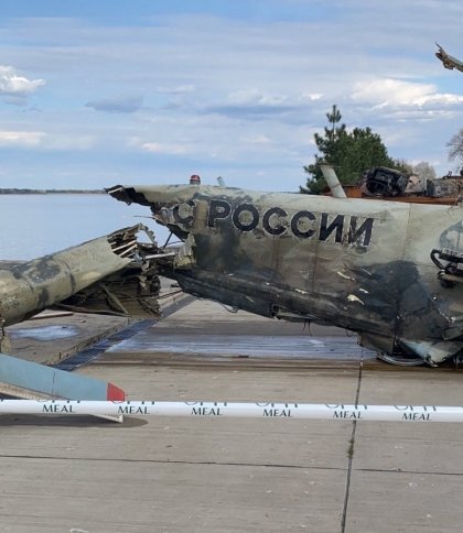 ЗСУ знищили російський вертоліт разом з екіпажем на острові Зміїний (відео)