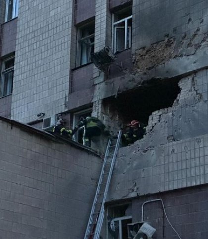 Поліція показала наслідки руйнувань у Києві після наймасштабнішої атаки РФ