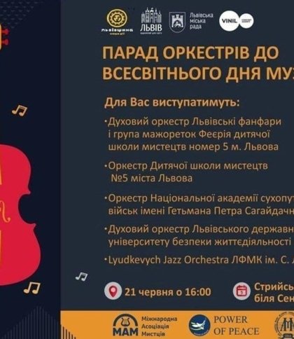 У Львові вперше відбудеться парад оркестрів