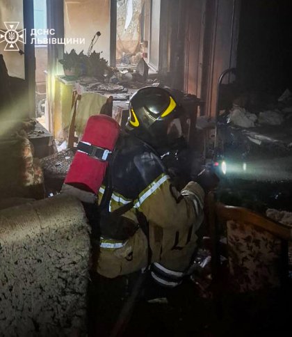 У Львові внаслідок пожежі в багатоквартирному будинку загинула 82-річна жінка