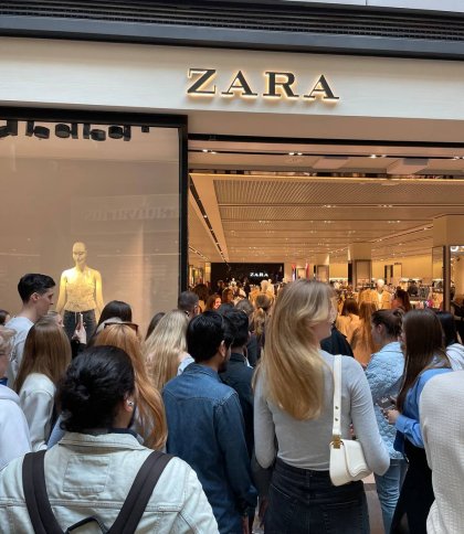 Магазин ZARA в ТРЦ Forum Lviv після відкриття