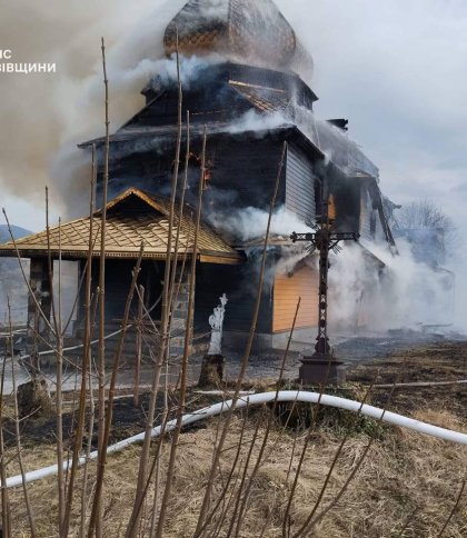 пожежа у церкві у селі Сможе Стрийського району на Львівщині