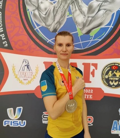 Спортсменка зі Львівщини здобула два «срібла» на чемпіонаті світу з армреслінгу серед незрячих