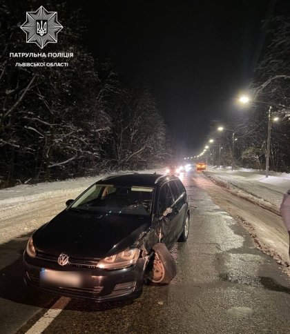 На Львівщині п’яний водій Volkswagen спричинив ДТП