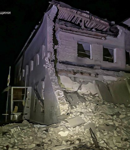 Наслідки удару по пожежному депо на Харківщині