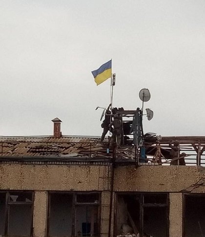 Над ще одним звільненим населеним пунктом Херсонщини замайорів український прапор (фото)