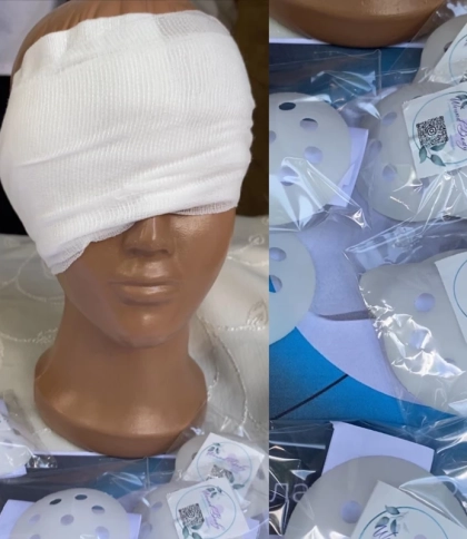Студенти з Новояворівська розробили накладки для очей, які допоможуть зберегти зір військовим при пораненні