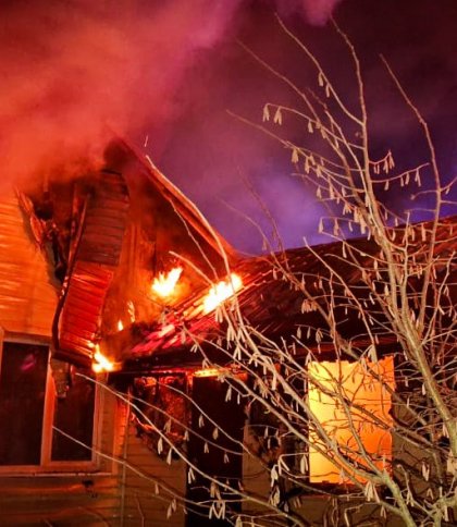 У Шептицькому районі через пожежу в дерев’яному будинку постраждав 53-річний чоловік