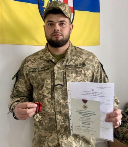Військовий зі Стрийщини отримав нагороду від Головнокомандувача ЗСУ