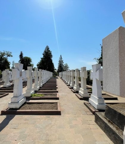 У Стрию на кладовищі відновили хрести Січовим Стрільцям, які зруйнував вандал