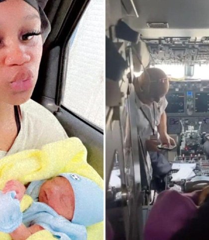 21-річна жінка народила в літаку: хлопчика назвали на честь неймовірної історії пологів