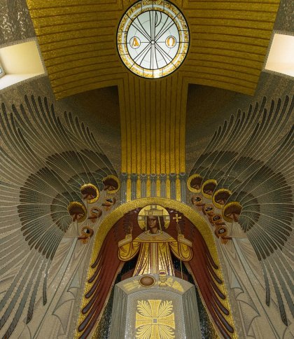 У храмі УКУ відкрили для огляду унікальну мозаїку святої Софії: чим вона особлива