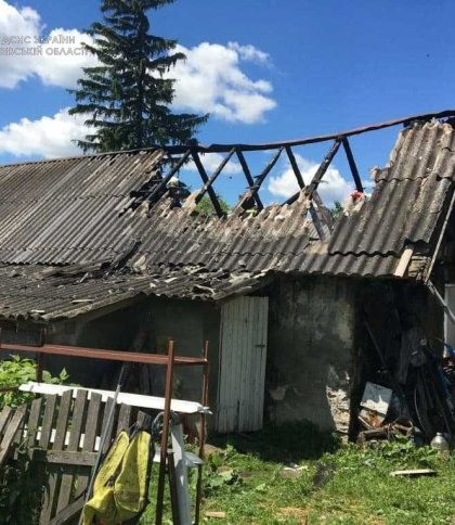 У Львівському районі горіла господарська будівля (Фото)