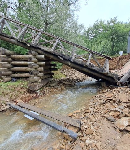 Повінь на Львівщині поруйнувала заповідник «Тустань» : знесені мости, доріжки та фестивальна галявина