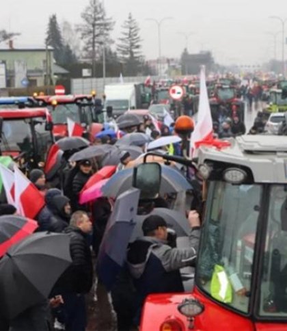 За час протесту на кордоні утворився затор