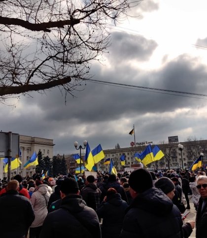 Як в тимчасово окупованих містах українці протестують проти загарбників