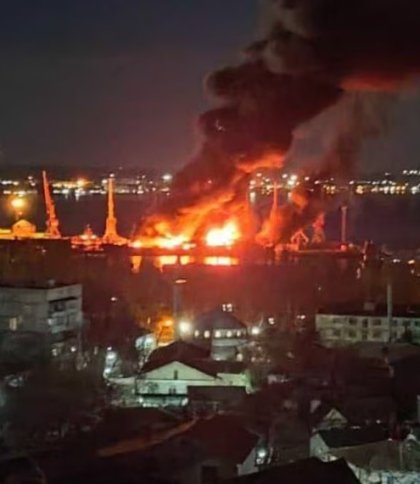 У Феодосії українська авіація знищила великий десантний корабель ЧФ “Новочеркаськ”
