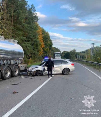 На Львівщині через ДТП з потерпілими ускладнений рух трасою Львів — Краковець